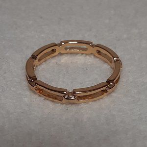 Gold Open-style Chain-inspired Ring, Size 9